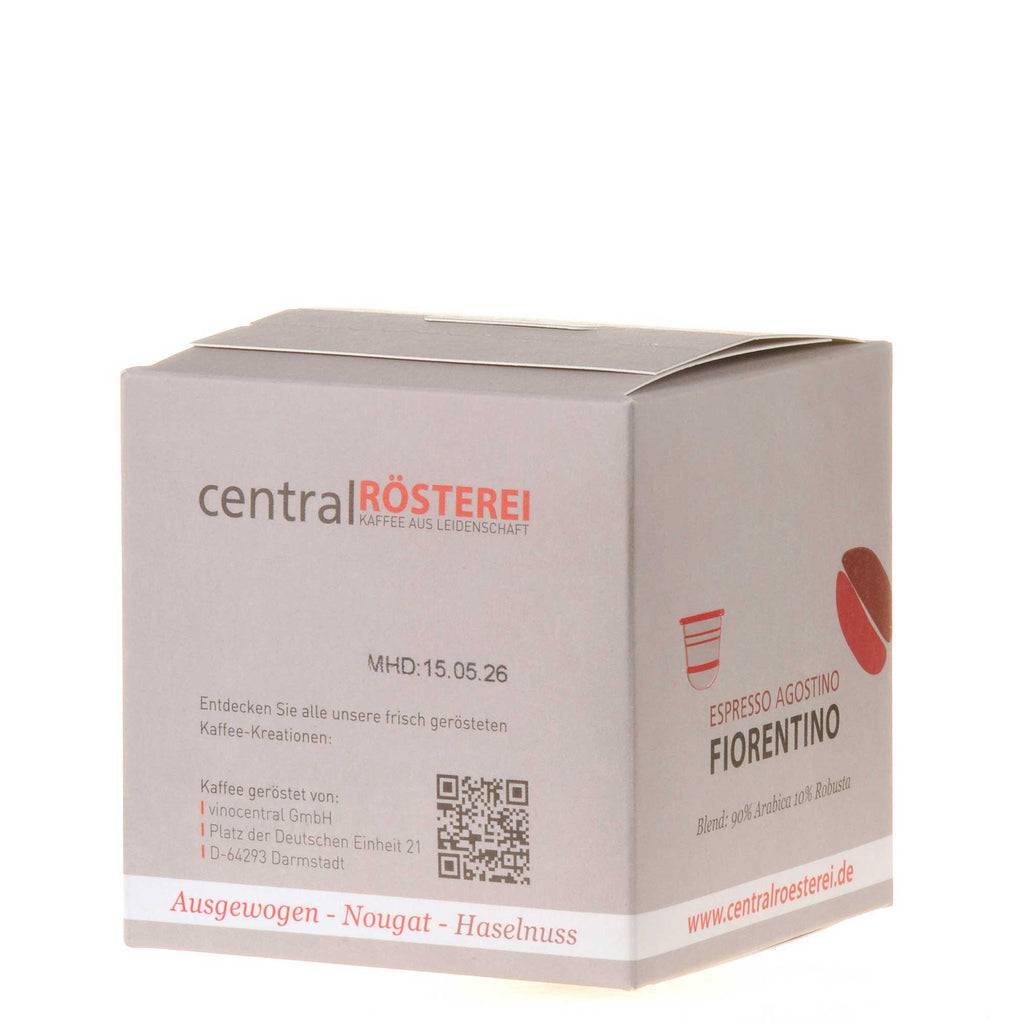 CentralRösterei Kaffeekapseln Fiorentino hinten